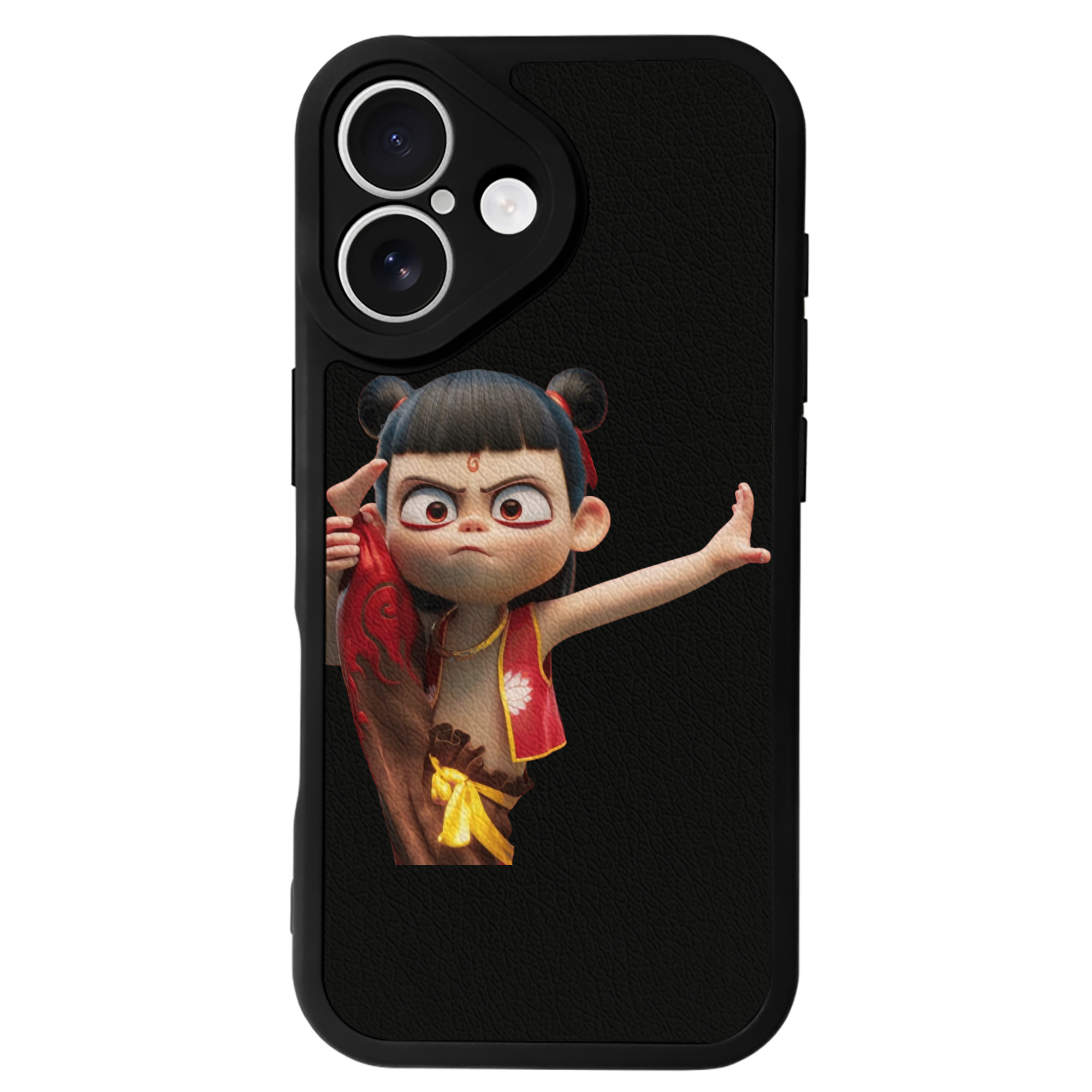 （画像用） Ne Zha 2 ナタ 魔童の大暴れ 【iPhone 16シリーズ対応】シリコンスマホケース（レザー調） 材質：シリコン